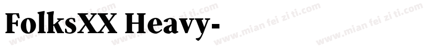 FolksXX Heavy字体转换